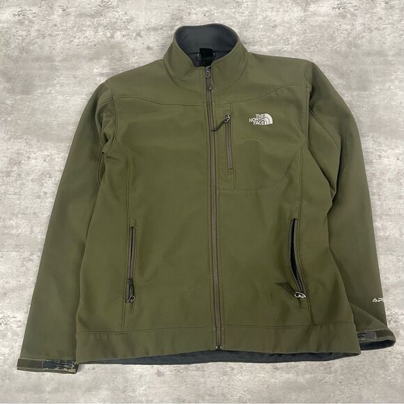 The North Face TNF Apex Men’s Green Jacket Fits Size Large - Picture 1 of 6